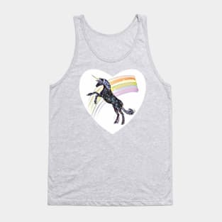 Unicorn with Rainbow Art Tank Top